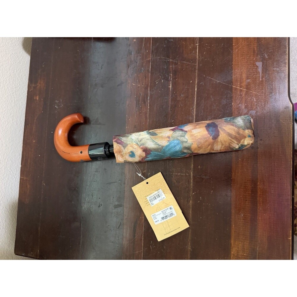Patricia Nash Magliano Floral Open/Close Umbrella NWT